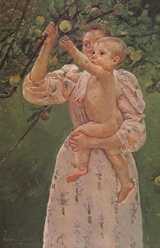 The Baby Reaching for  the apple, Mary Cassatt